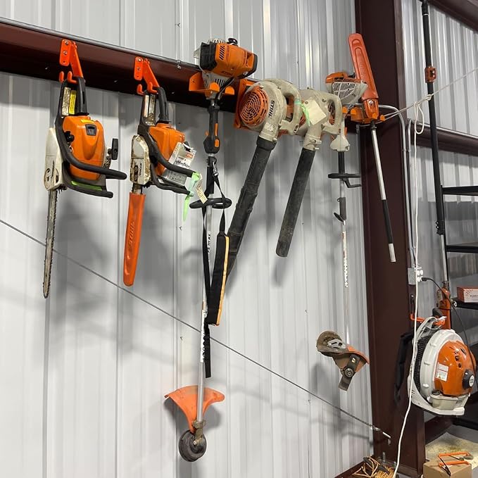 1PCS Weed Eater Hanger & 2PCS Chain Saw Hanger