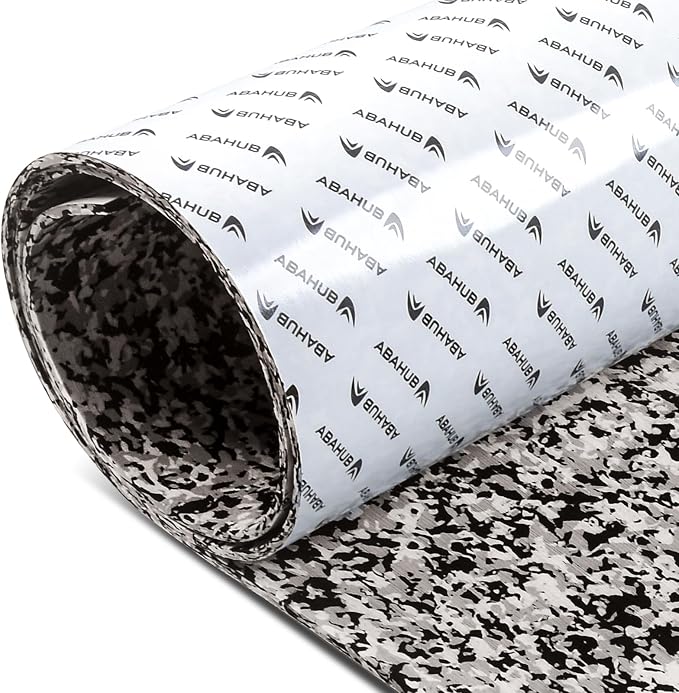 Abahub EVA Foam Boat Flooring Brushed Pattern Marine Decking Sheet with Self-Adhesive Carpet for Motorboat Kayak Surfboard SUP 96''x16''/47''