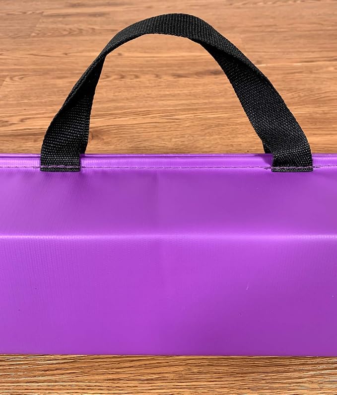 MARFULA Balance Beam - Folding Floor Gymnastics Equipment for Kids, Non Slip Base - 6 FT to 10 FT for Home Gym Use