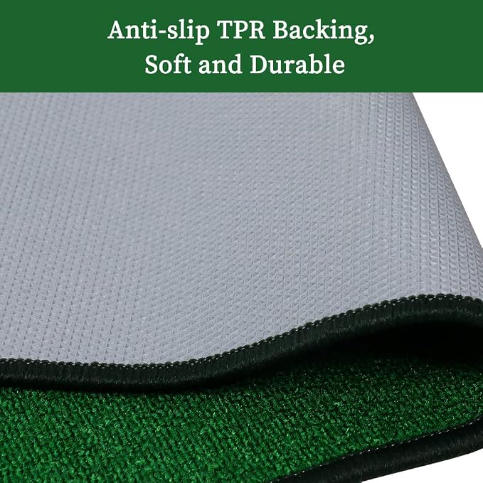 Golf Putting Green Mat 10 ft X 20 in Training Aid Mat, Multi Distance Mark Practice Putting mats,Anti-Slip Backing Golf Putting mat for Indoor/Outdoor Hitting Mat for Golf Enthusiast