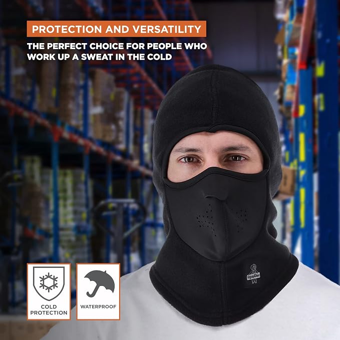 RefrigiWear Arctic Clava - Warm NeoFleece Moisture Wicking Windproof Waterproof Cold Weather Balaclava Face Mask
