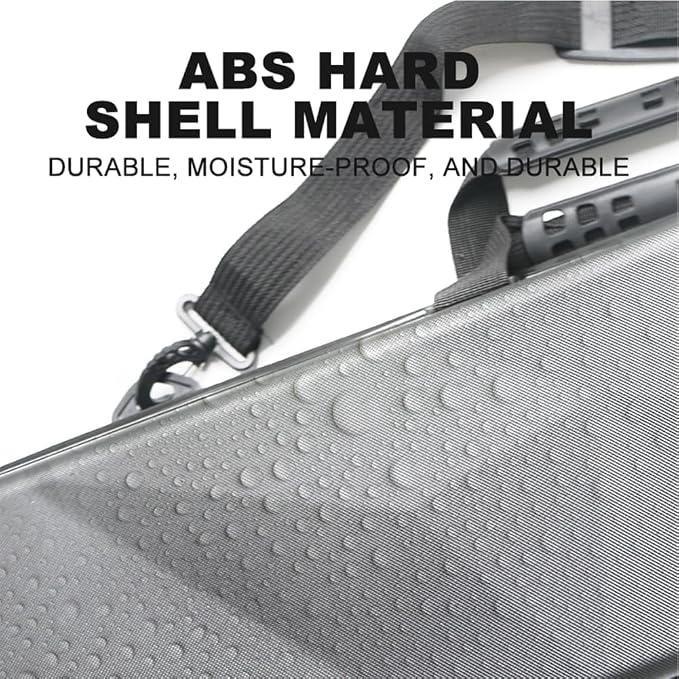 ABS Material Hard Pool Cue Case 2x3 for 1/2 Pool Cues,Durable Construction,Protective Storage and Transport Solution for Billiard Enthusiasts,Keeps Your Equipment Safe and Organized