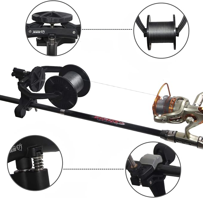 Fishing Line Spooler Fishing Line Winder Reel Spooler Baitcast Fishing Reel Line Winder Spooler Machine