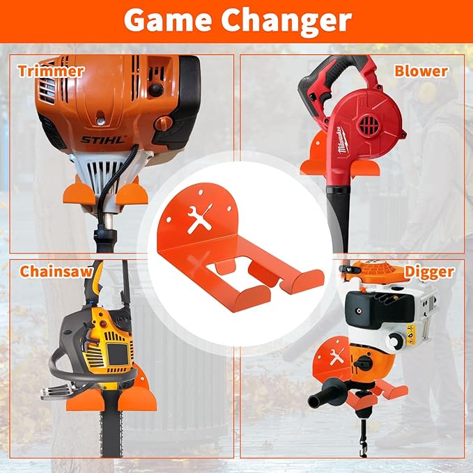 1PCS Weed Eater Hanger & 2PCS Chain Saw Hanger