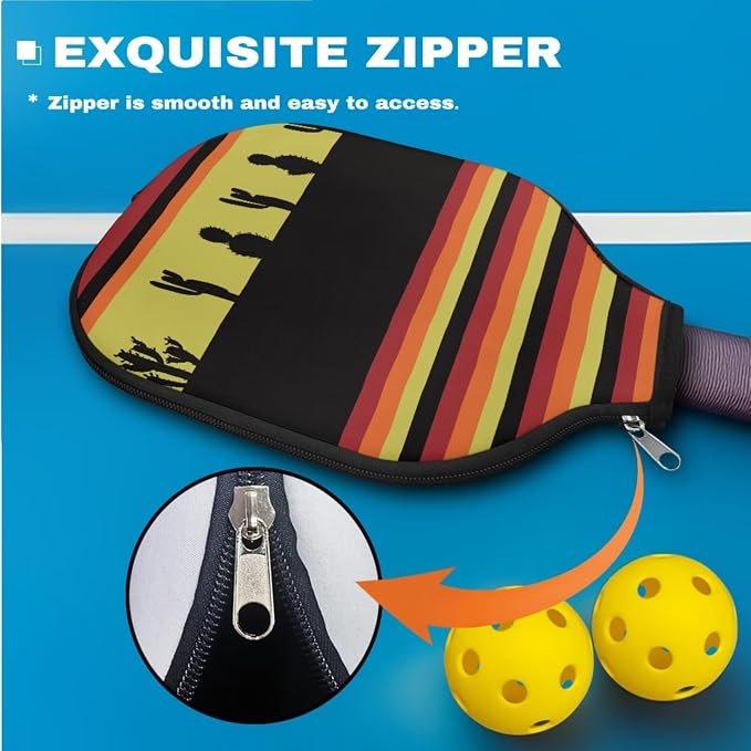 Pickleball Paddle Covers, Durable Polyeste Paddle Cover,Anti-Drop Paddle Storage Bag