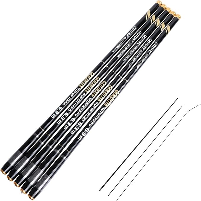 Goture Telescopic Tenkara Fishing RodPortable Hand Fishing Poles 12-24Ft | Reinforced ultralight blank resists cracking on hard runs; ideal all-round length for stream, pond & lake bank fishing