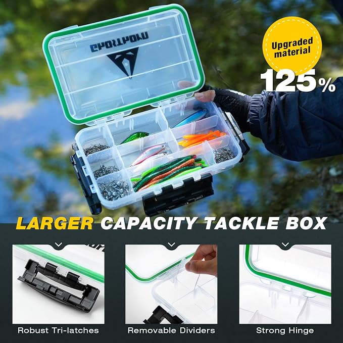 Ghosthorn Fishing Backpack with Tackle Boxes Fish Lip Gripper Pliers Lures Waterproof Tackle Bag with Rod Holder Fishing Gear