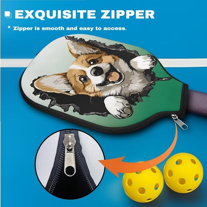 Pickleball Paddle Covers, Durable Polyeste Paddle Cover,Anti-Drop Paddle Storage Bag