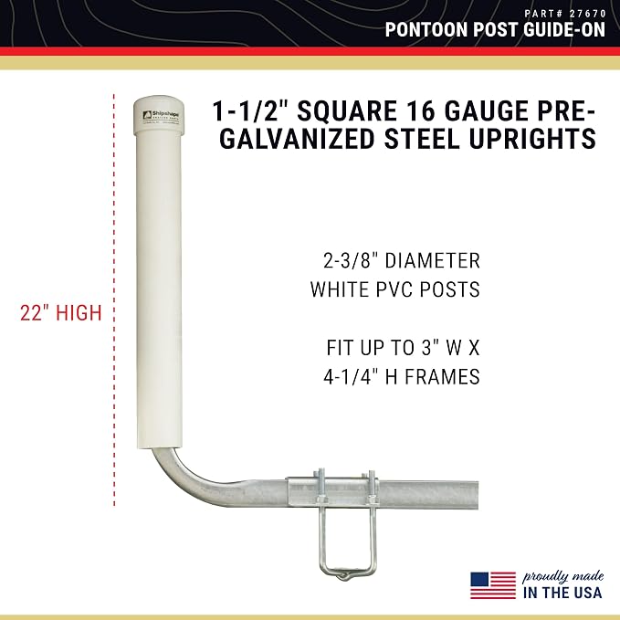 CE Smith - Guide-On Post Pontoon - Sturdy, Easy to Install Boat Trailer Accessories