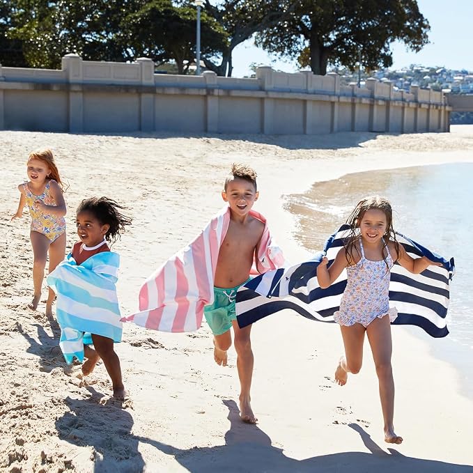 Dock & Bay Beach Towel - Quick Dry, Sand Free - Compact, Lightweight - 100% Recycled - Includes Bag - Cabana - Light Pink - Extra Large (200x90cm, 78x35)