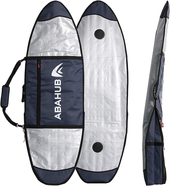 Abahub Premium Surfboard Travel Bag, Foam Padded Surf Board Cover, Shortboard Carrying Bags for Surfing, Outdoor, Airplane, Car, Truck,Size 6'0, 7'0, 7'6, 8'0, 8'6, 9'0, 9'6, 10'0