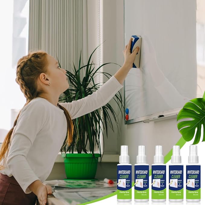 Fuyoooo 12 Pcs Whiteboard Spray Cleaner 3.4 oz Dry Erase Board Cleaner Removes for Whiteboard Chalkboard Office Classroom Accessories
