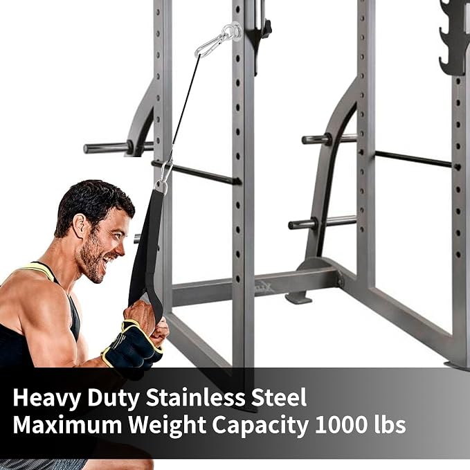 Heavy-Duty Power Rack Attachments, Quick-Install Home Gym Accessories for 2x2, 2x3 & 3x3 Power Racks, Fits 1/2", 5/8" & 1" Holes