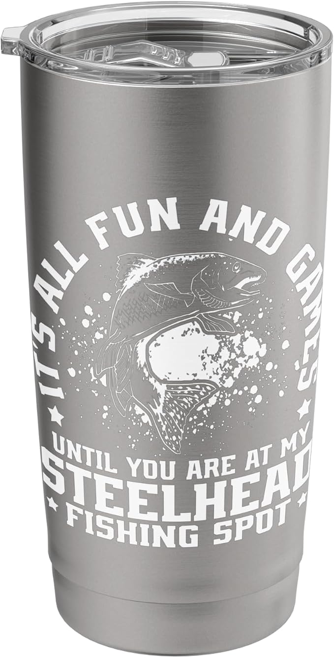 Steelhead Fisherman Gear Steelhead Fishing Net Fisher Stainless Steel Insulated Tumbler