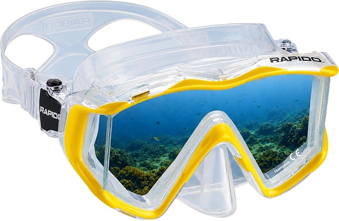 Rapido Clareza Three Lens Mask and Snorkel Combo