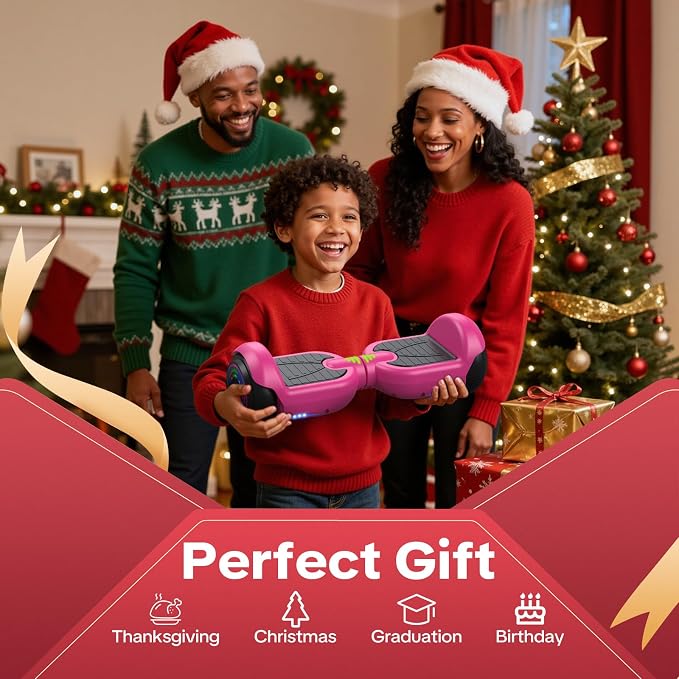 XERATH All Terrain hoverboard with Bluetooth Speaker and Led Lights,hoverboard for kids UL 2272 Standard,Self Balancing Scooters a great gift for boys and girls