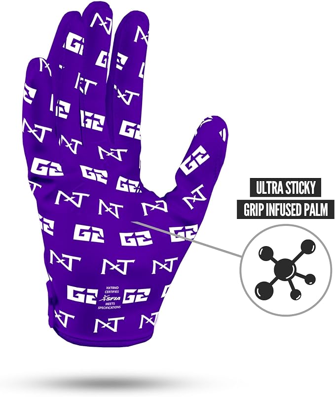 Nxtrnd G2 Pro Football Gloves, Men's Ultra Sticky Elite Receiver Gloves