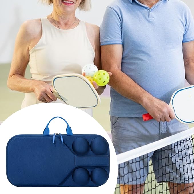 Hard Case Pickleball Racket Storage Bag with Handle for Outdoor Activities