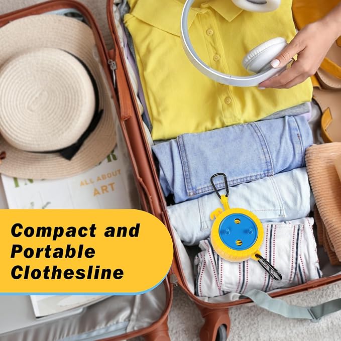 Retractable Camping Clothesline, Portable Travel Clothes Line