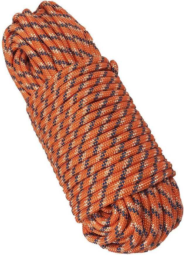 DESERT & FOX Outdoor Emergency Rope,Camping Ropes Climbing Ropes Diameter 9mm 10m/20m/30m/50m Wear Resistant High Strength Hiking Accessory Tool
