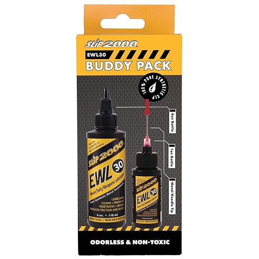 Slip 2000 EWL30 Buddy Pack, 100% Pure Synthetic CLP, Designed for High Heat Environments, 1 oz. and 4 oz. Bottles with Metal Needle Tip Applicator