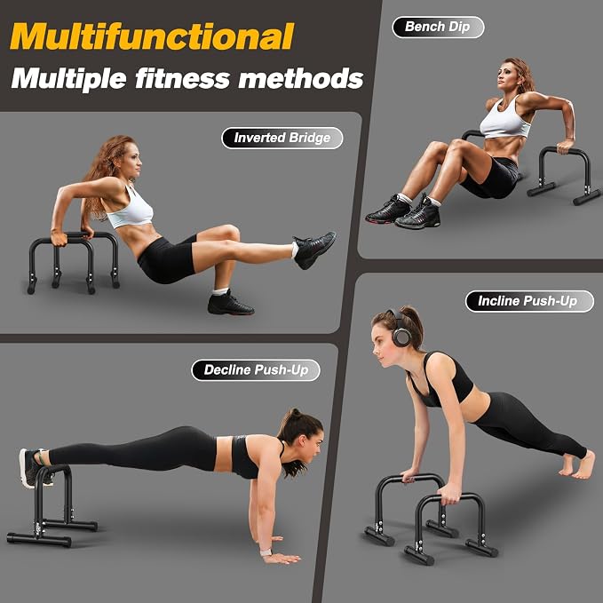 RELIFE REBUILD YOUR LIFE Dip Bars Functional Heavy Duty Dip Stands Push Up Stand
