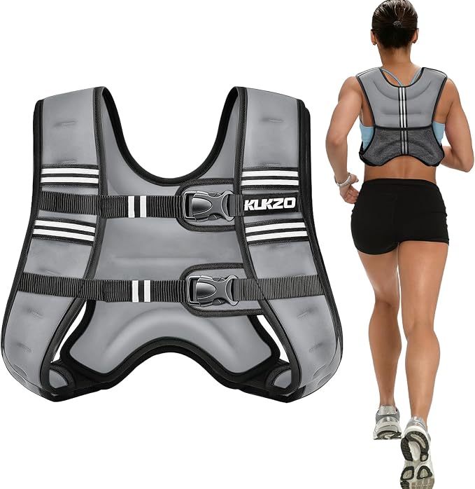 Weighted Vest Woman 6/8/12/16/20/25/30lb Weight Vest for Women Men Body Weight Vests for Walking Strength Training Running Workout Jogging Fitness
