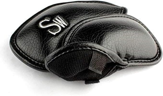 CRAFTSMAN GOLF 12pcs or 1pc Thick Synthetic Leather Golf Iron Head Covers Set Headcover Fit All Brands Callaway Ping Taylormade Cobra Etc. Also Custom Name