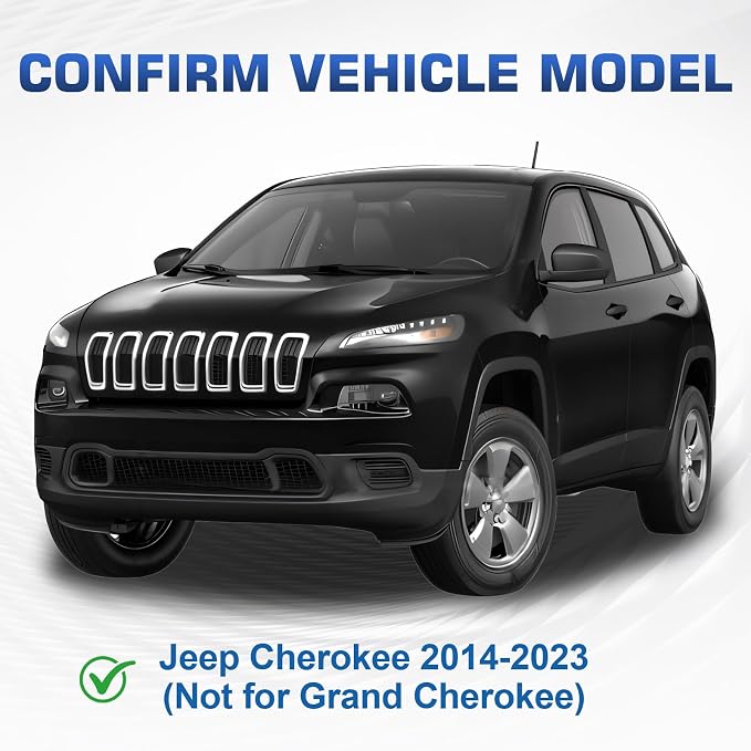 Roof Rack Cross Bars Compatible with Jeep Cherokee 2014-2023 (Not for Grand Cherokee), 300LBS Heavy Duty Adjustable Aluminum Cargo Bar for Rooftop Carrier, Cross Bars for Luggage, Kayak, Canoe