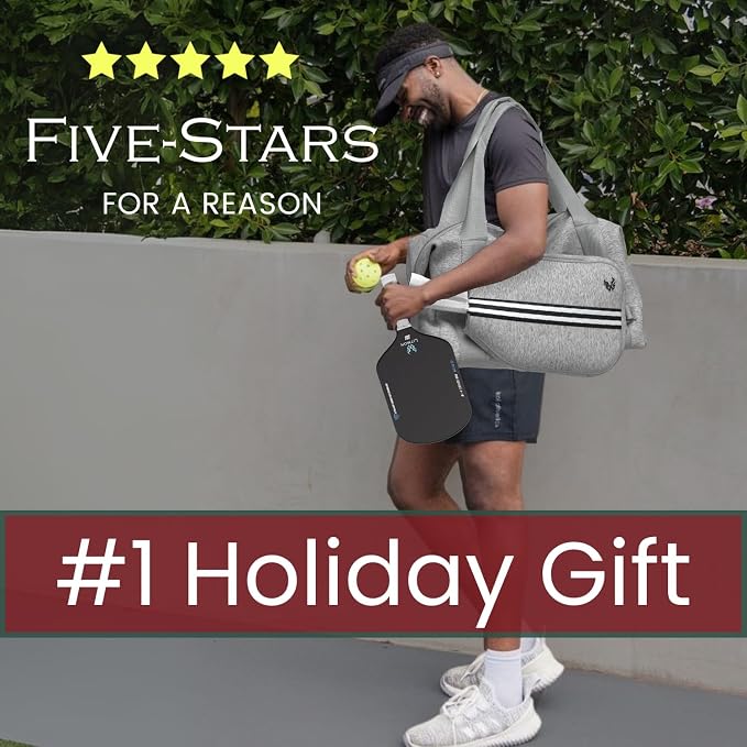 Pickleball Bag – Neoprene Duffel with Detachable Paddle Case, Shoe bag & Large Capacity for Men & Women