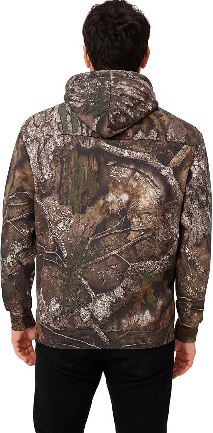 Bell Rangers Realtree APX Camo Hoodie Men & Women - Premium Fleece Hunting Gear with Zippered Pocket