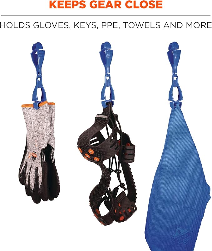 Ergodyne Squids 3400 Glove Clip Holder with Dual Clips 100-Pack