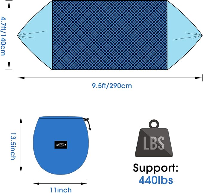 G4Free Large Camping Hammock with Mosquito Net and Rain Fly- 2 Person Portable Hammock with Bug Net and Tent Tarp for Outdoor Hiking Camping Backpacking Travel