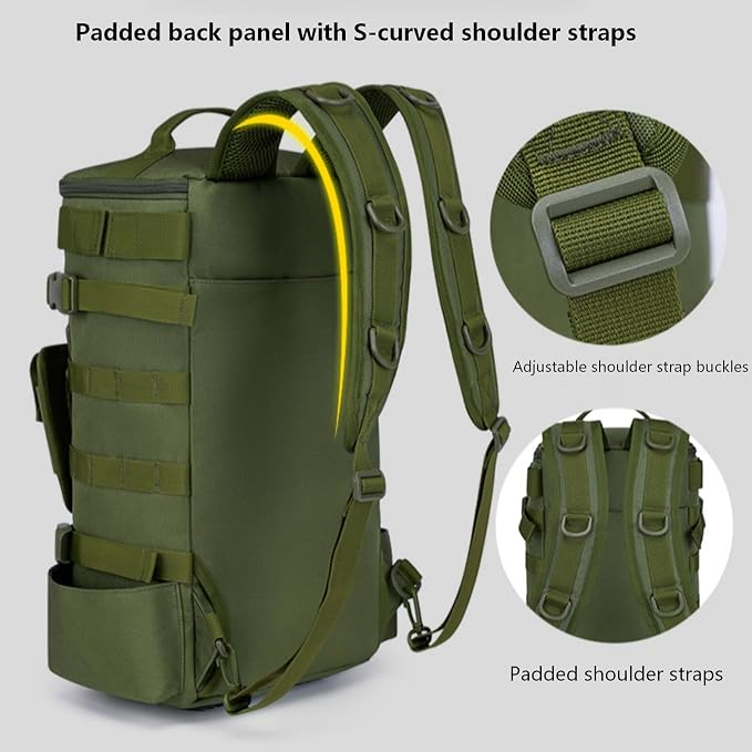 Fishing backpack,fishing tackle bag,gifts for fishing lovers,4-Way Carry Fishing Backpack Durable Tackle Bag Storage for Fishing Gear and Equipment,Fishing Tackle Storage Bags
