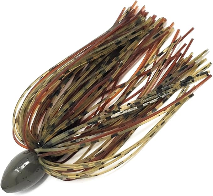 Reaction Tackle Skirted Tungsten Punch Rigs/Tungsten Fishing Weights with Skirt for Bass Fishing/Punch Through Heavy Cover and Thick Vegetation