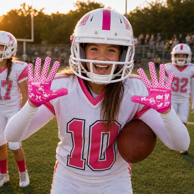 Seibertron Pro 3.0 Twelve Constellations Elite Ultra-Stick Football Receiver Gloves | Super Sticky Grip for Youth Kids Boys 8-12 Girls & Adult Men & Women, Perfect Sports Gift