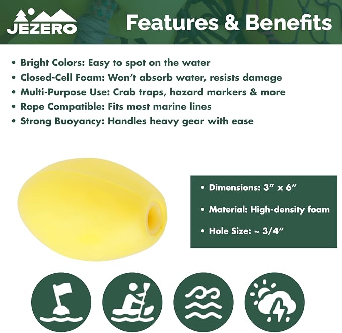 Jezero 6x3-Inch Float
