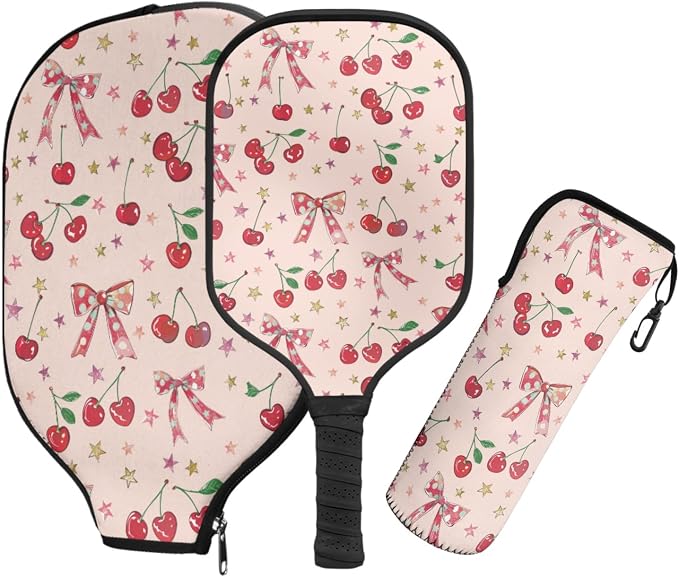 Pickleball Paddles Set 3PCS Pickleball Paddle Case Pickleball Racket Pickleball Bag Ideal for Beginners Gifts