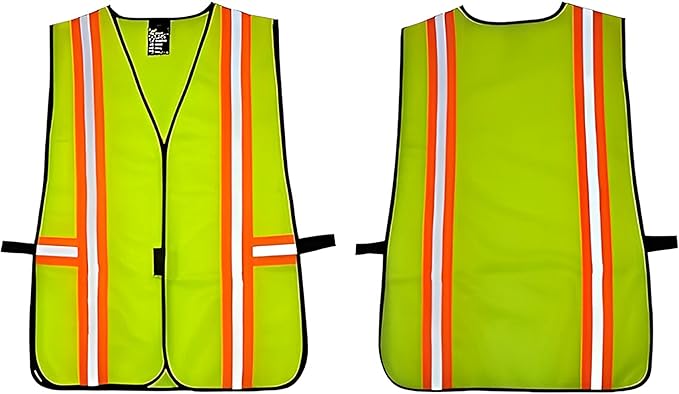 G & F Products High Visibility Reflective Safety Vest, One Size, Machine Washable Work Vest for Jobsite Safety