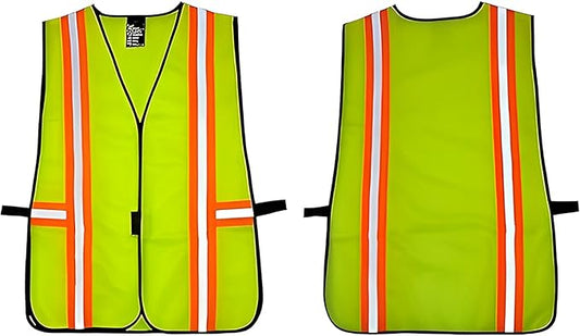 G & F Products High Visibility Reflective Safety Vest, One Size, Machine Washable Work Vest for Jobsite Safety