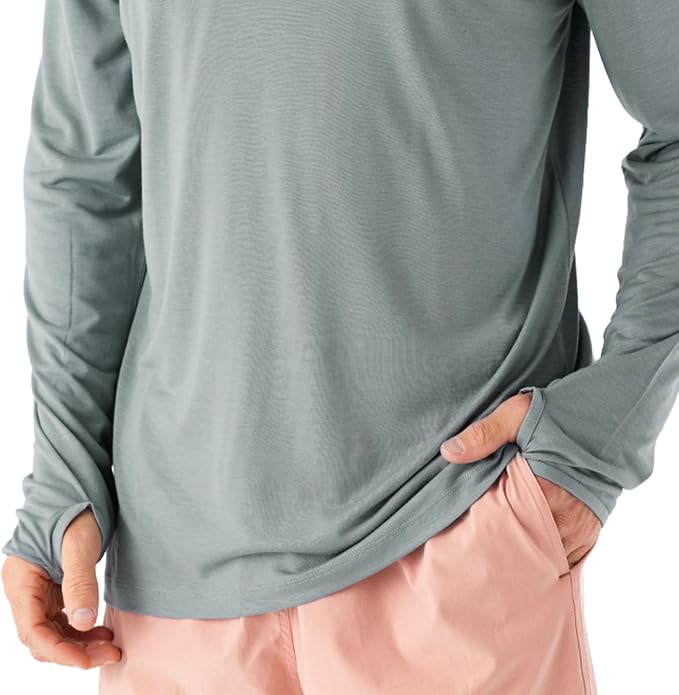 Free Fly Men's Lightweight Hoodie - UPF 20+ Sun Protection Hoodie for Men - Breathable Long Sleeve Sun Shirt for Fishing