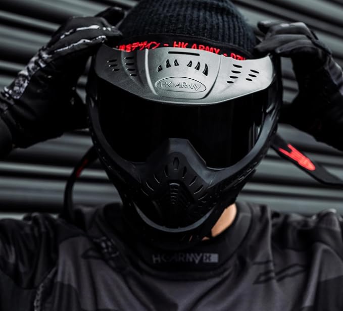 Maddog HK Army HSTL Paintball Airsoft Mask Goggle System | Replaceable Thermal Dual-Pane Anti Fog Lens | Adjustable Full-Face Safety Certified Protection