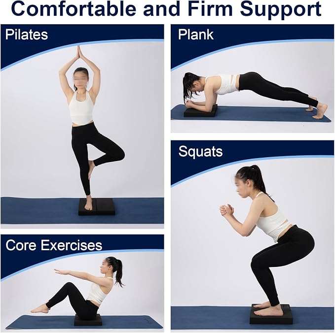 StrongTek Balance & Neck Relief Set – Foam Pad + Cervical Wedge for Stability, Posture & Rehab