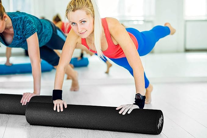 Maximo Fitness Foam Roller - High Density Exercise Roller for Trigger Point Self Massage, Muscle and Back Roller for Fitness, Physical Therapy, Yoga and Pilates, Gym Equipment