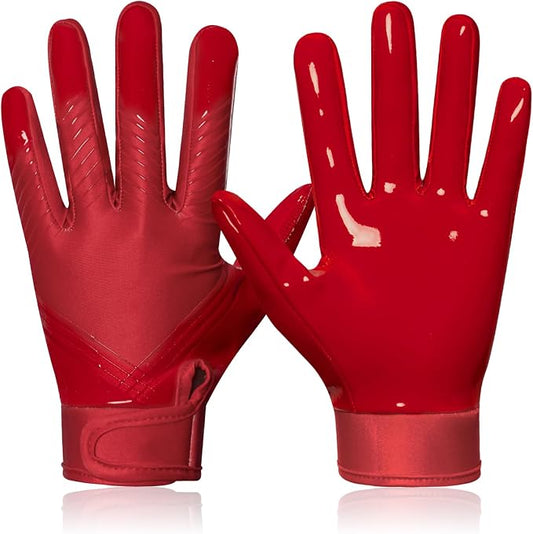RIGWARL Football Gloves Adult Men, Youth Kids Football Gloves with Super Sticky Grip, Receiver Glove Adult Youth Kids Best Gift for Father‘s Day