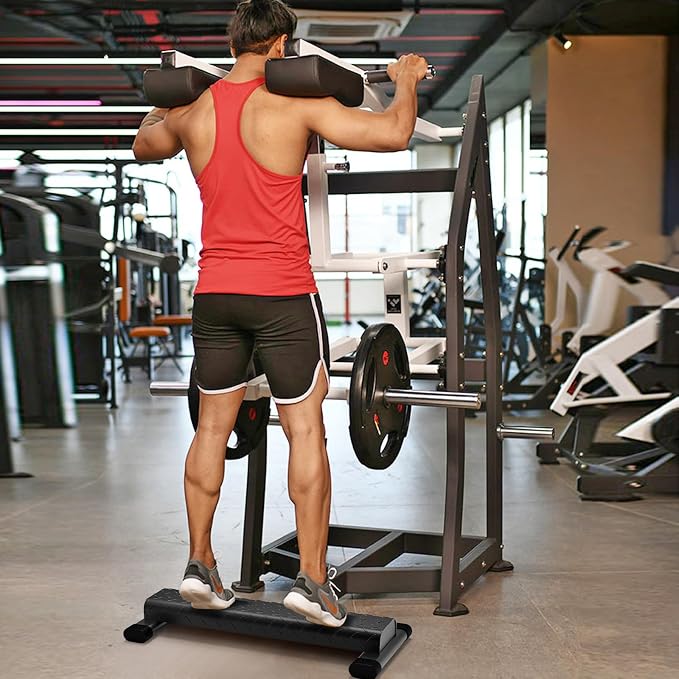 Kipika Versatile Calf Raise Bar - Heavy Duty Steel Standing Calf Raise Machine for Home Gym, Anti-Slip Design - Perfect for Calf Raises, Squats, Foot Stretches & Dip Exercises - Supports up to 800lbs