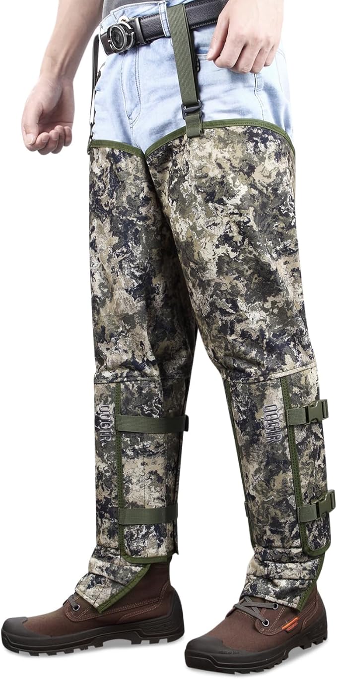 Snake Chaps: Snake Gaiters for Men Offer Snake Bite Protection from Ankle to Thigh