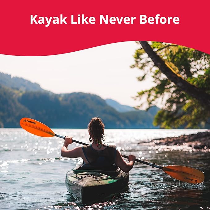 SeaSense Xtreme 2 Kayak Paddle, 96” - Fiberglass Reinforced Nylon Blades, 2-Piece Construction - Great for Sport, Sea, Whitewater, Recreational & Fishing Kayaking