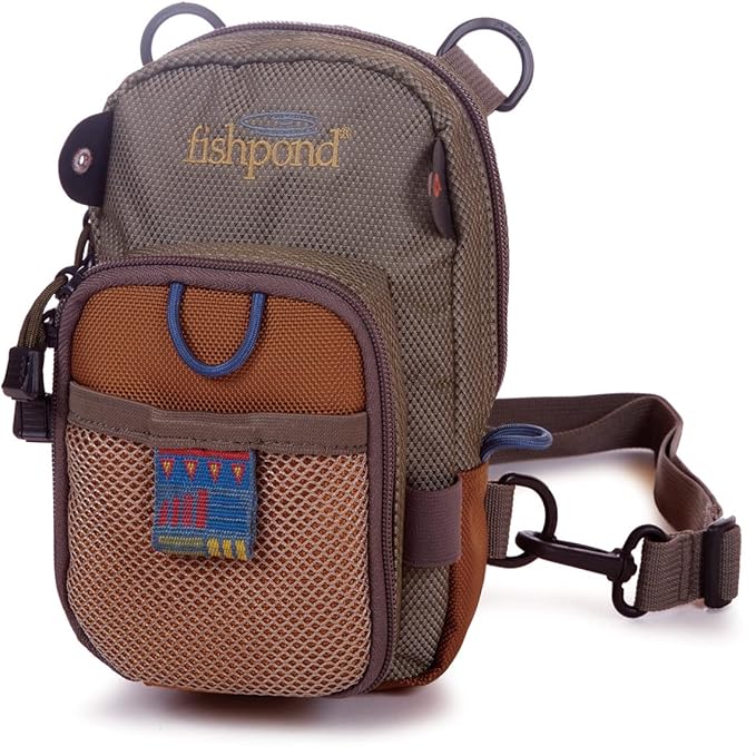 Fishpond: San Juan Vertical Chest Pack, Sand/Saddle Brown