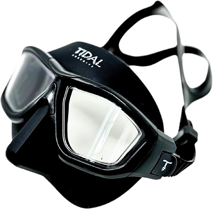 Tidal Glide Freedive Mask - Low Volume mask Designed for Freediving, Spearfishing, and Snorkeling. Anti-Fog Freediving mask.